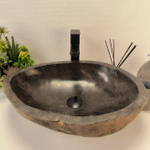 Раковина из речного камня RS-63177 (53*40*15)