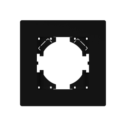 Рамка пластиковая FRM-PERIO-PL-1-BK (Arlight, -) 049689