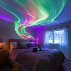 Подходящий для звездной ночи светильник "Маленькое волшебное сияние Северного сияния"