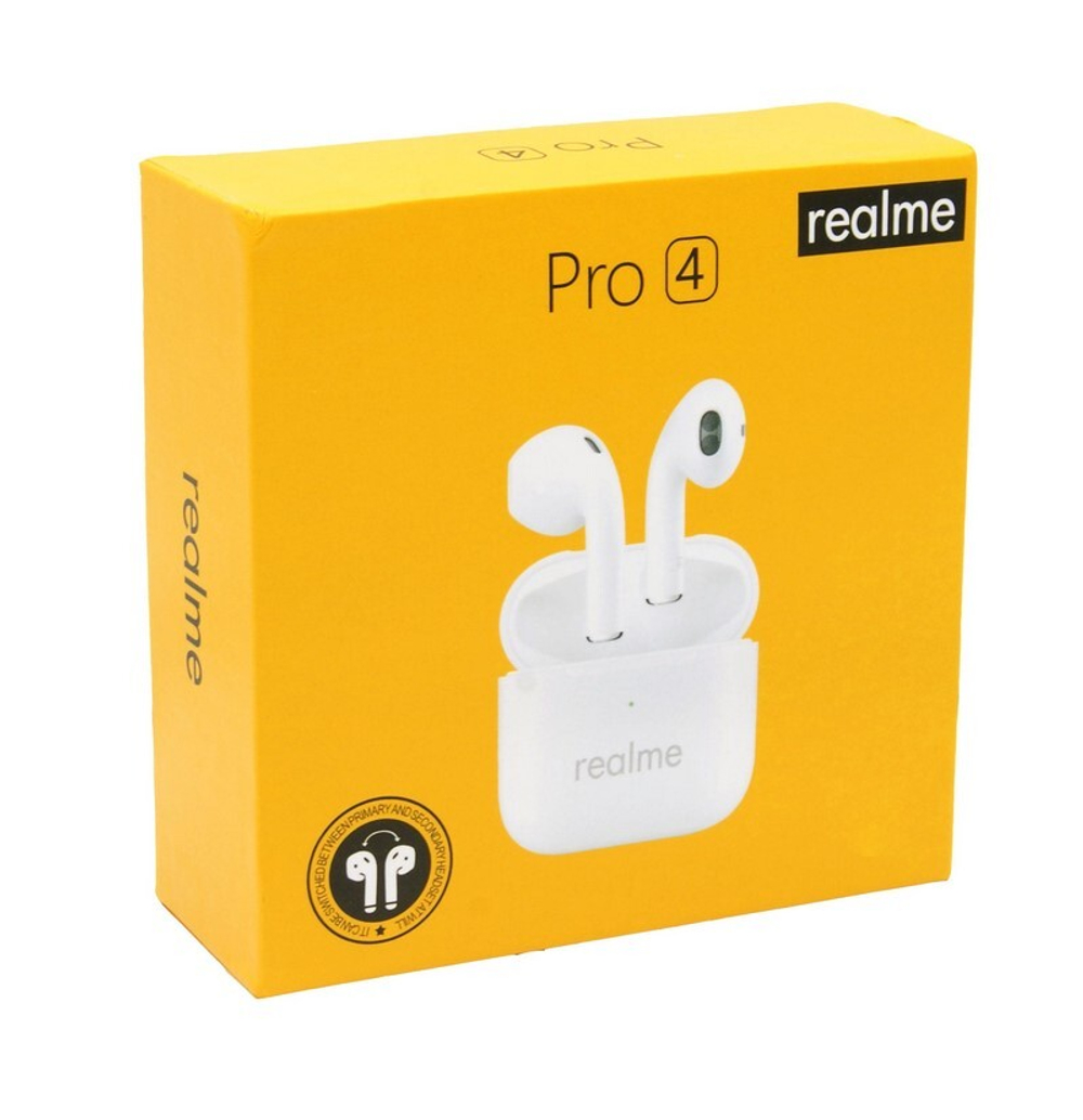 Беспроводные наушники TWS REALME Pro 4 (белый)