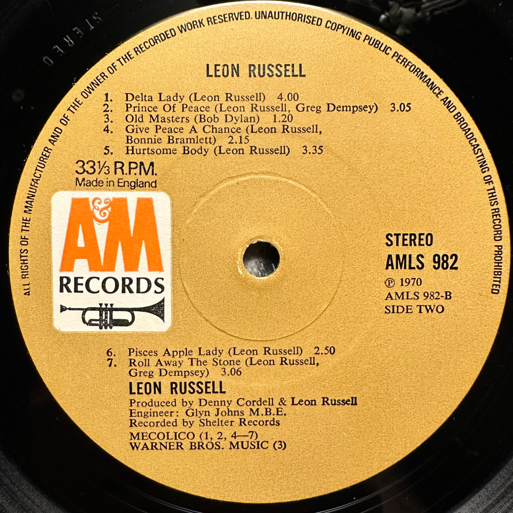 Leon Russell - Leon Russell (Англия 1970г.)