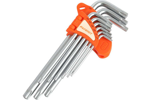 Набор ключей PATRIOT SKТ-9L, TORX, длинные, T10-T50, CRV, 9 шт 350002007