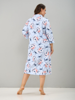 Ночная сорочка С-013/голубой-букетроза