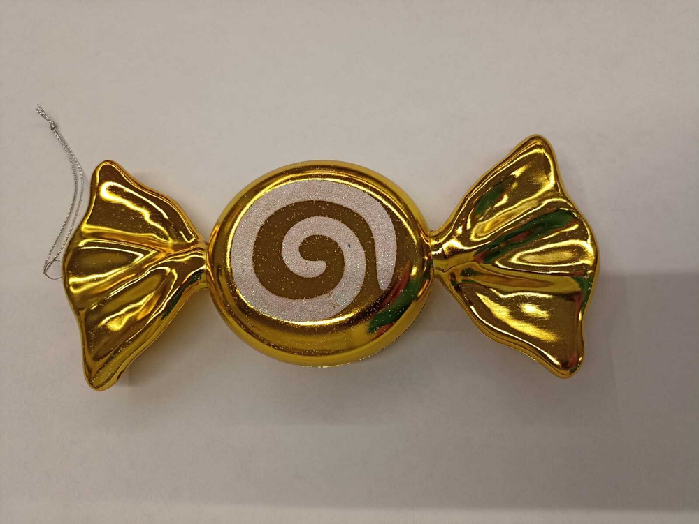 Украшение фигурное Конфета 20х9х4см, золото, SYQC-0123058