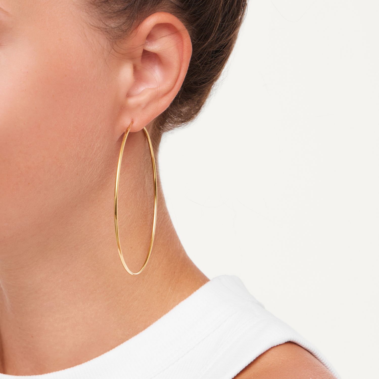 Серьги Wide Gold Congo - 7 cm