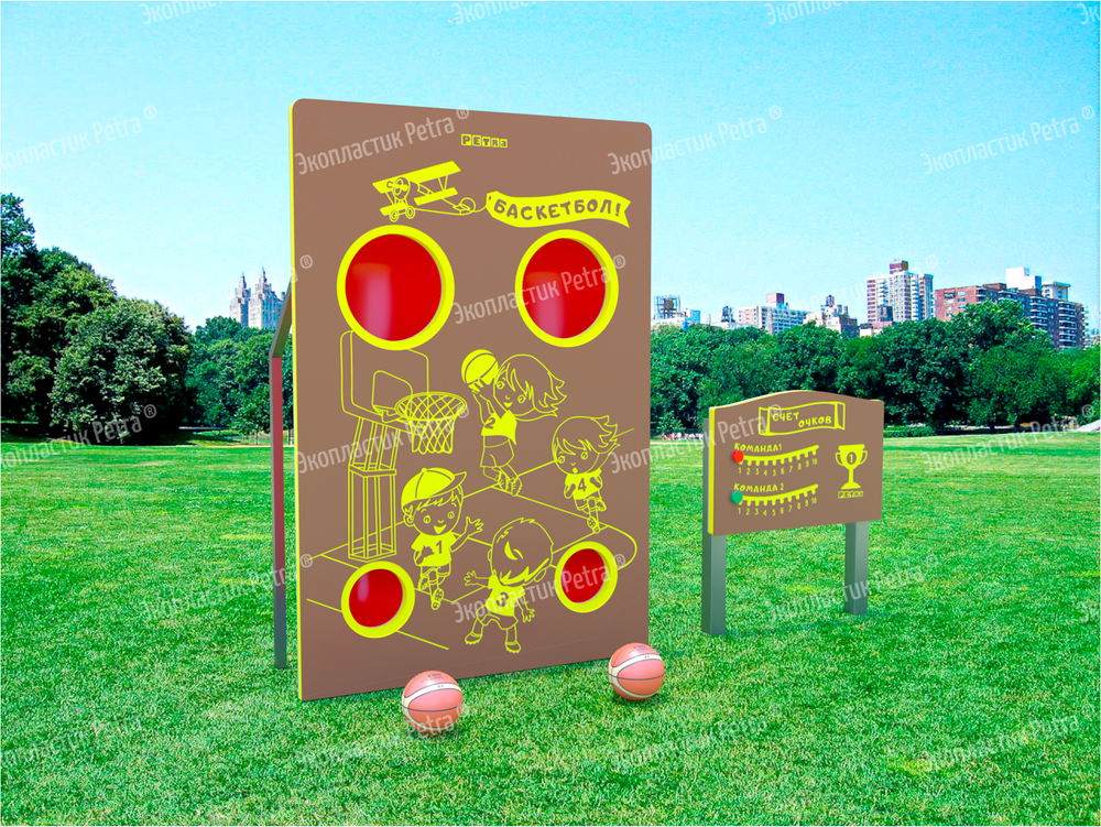 Уличный спортивный соревновательный модуль Баскетбол