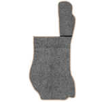 Ковры SCANIA 5 серии R (механика) (экокожа, бежевый, бежевый кант, синяя вышивка)