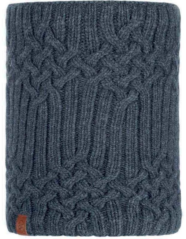 Шарф-труба вязаный с флисом Buff Neckwarmer Knitted Polar Helle Graphite Фото 1