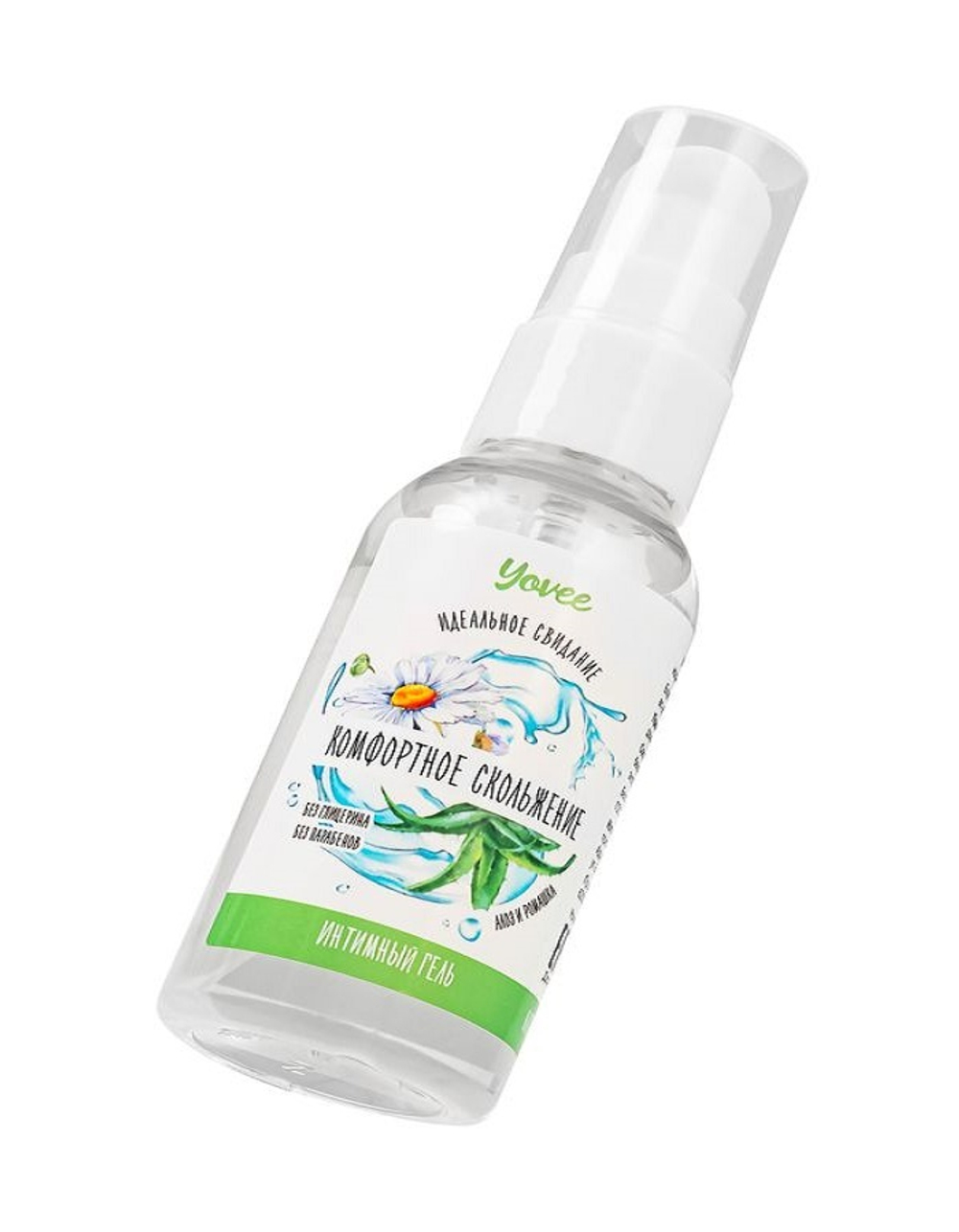 Увлажняющая смазка Yovee с Д-пантенолом алоэ и ромашка 50 мл