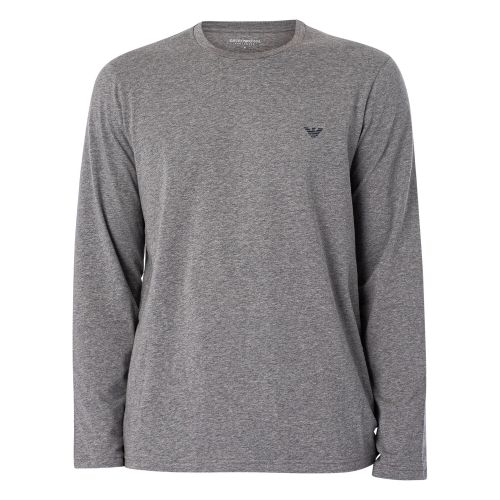 Мужская пижама серая толстовка, фиолетовые штаны Emporio Armani 111789_4F720 15449