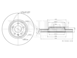 Диск тормозной передний UNIO BRD-20397