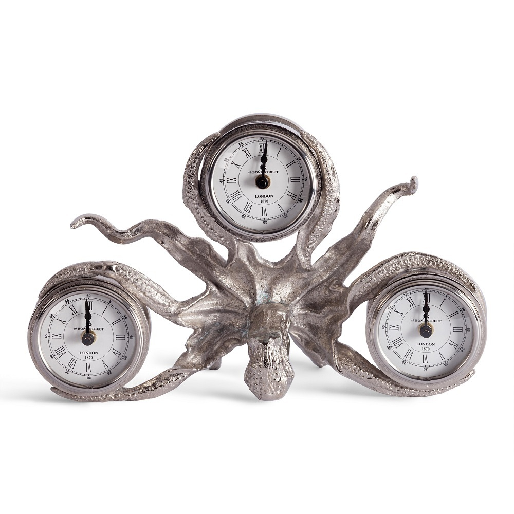 Часы настольные Secret De Maison OCTOPUS ( mod. 9686 ) алюминиевый сплав, 33,5x14x21,5 см