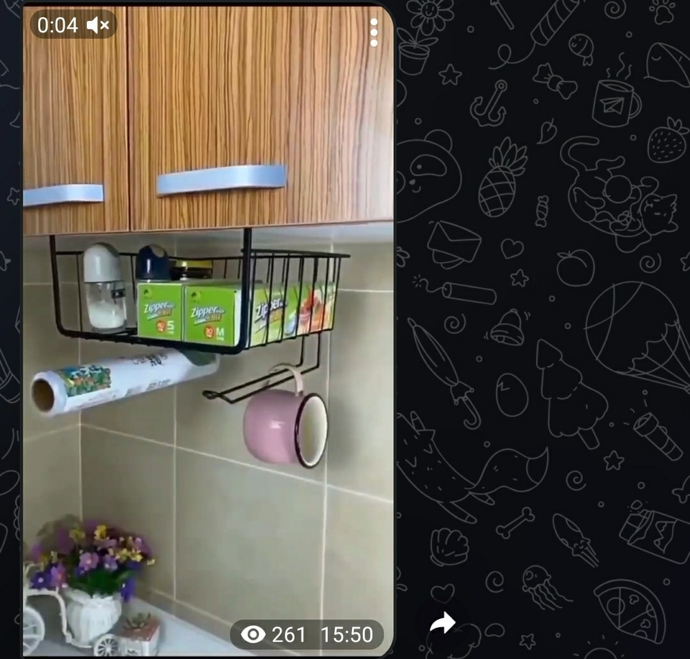 подвесная корзина на полку
