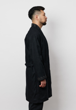 Шапан льняной длинный OYU TOLQYN BLACK