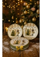 Новогодний набор из двух тарелок