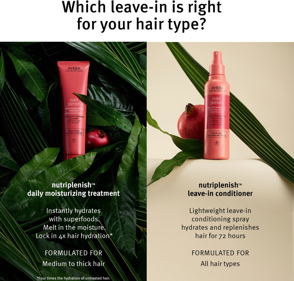 Aveda Nutriplenish Leave-In Conditioner - разглаживающее и питательное термозащитное молочко в спрее /   30  ml  / GTIN 018084027912