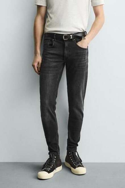 ZARA ДЖИНСЫ SKINNY FIT, ЧЕРНЫЙ