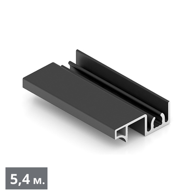 Рамка верхняя узкая (5,40 м) черный матовый SLIMLINE