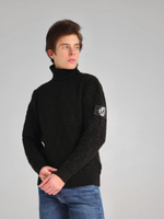 Свитер с патчем Город Горький черный