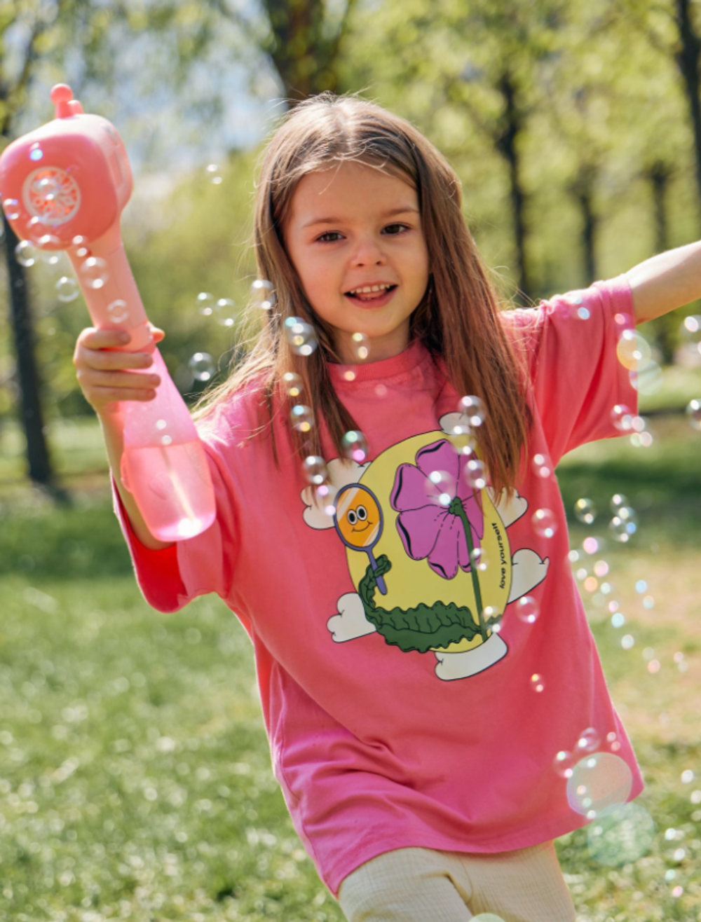 Генератор мыльных пузырей Bubble Gun «Бабл Ган» Pink