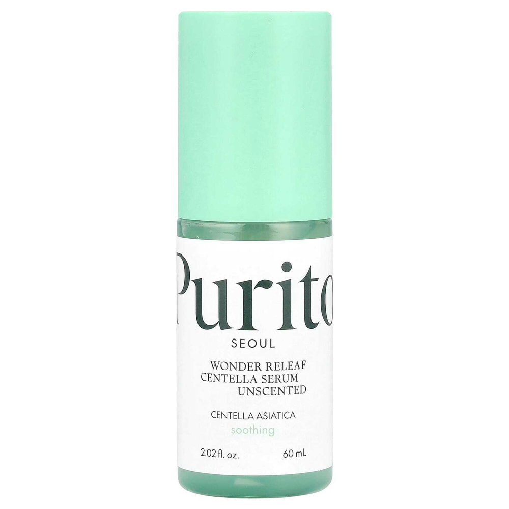Purito, Wonder Releaf, сыворотка с центеллой, без запаха, 60 мл (2,02 жидк. унц.)