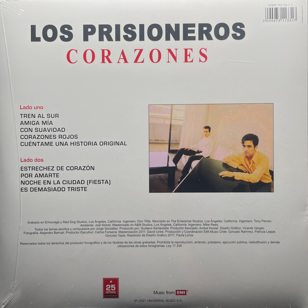 Los Prisioneros ‎– Corazones (Чили 2021г.)