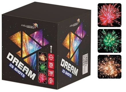 Батарея салютов "Dream" GP498 25 залпов * 0,8"   (1/12)