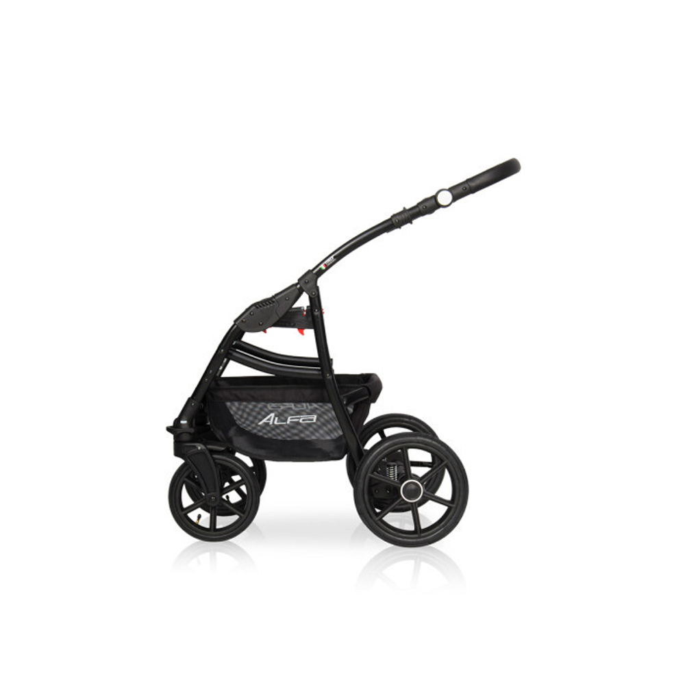 Коляска  ALFA Ecco (3 в 1) (RIKO BASIC) 01 графит-серый