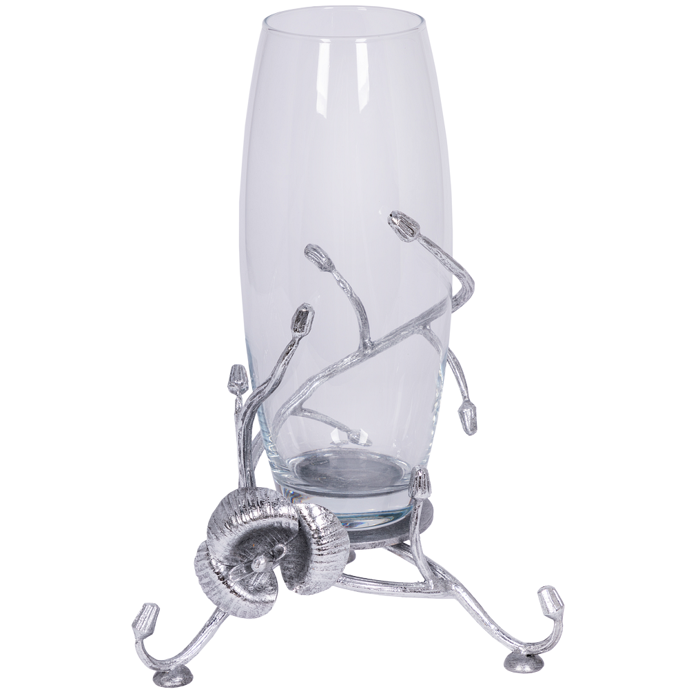 Ваза Орхидея Найс Античное серебро