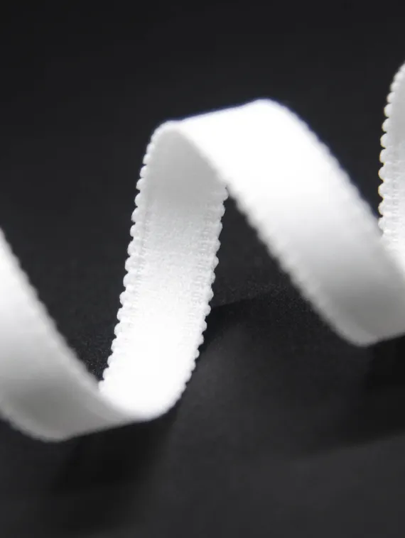 001 612/15 Бретель матовая Lauma 15 мм, белый 001