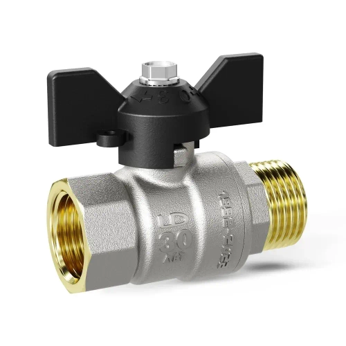 Кран шаровый ВН 3/4 бабочка LD LD47.302.20