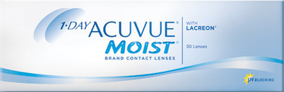 Однодневные контактные линзы 1-Day Acuvue Moist (уп. 30 линз)