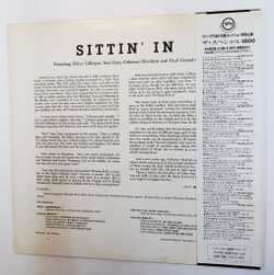 Винтажная виниловая пластинка LP Stan Getz, Dizzy Gillespie, Coleman Hawkins, Paul Gonsalves, Wynton Kelly, J.C. Heard, Wendell Marshall Sittin In (Japan 1981)