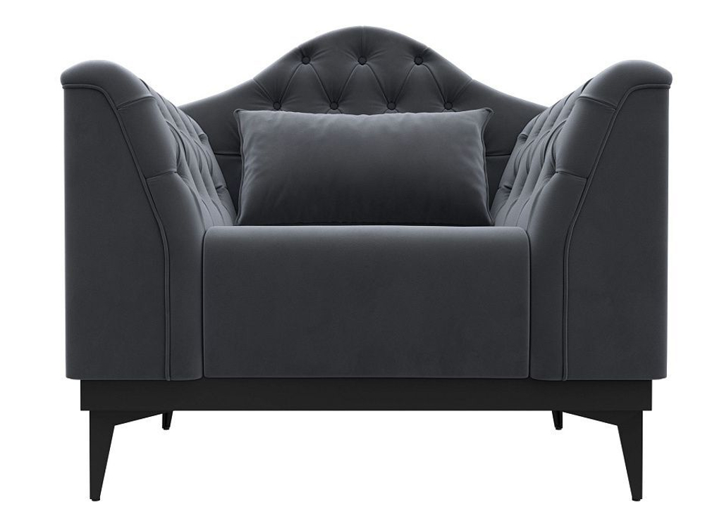 Кресло Флорида, Серый, Велюр, 112287