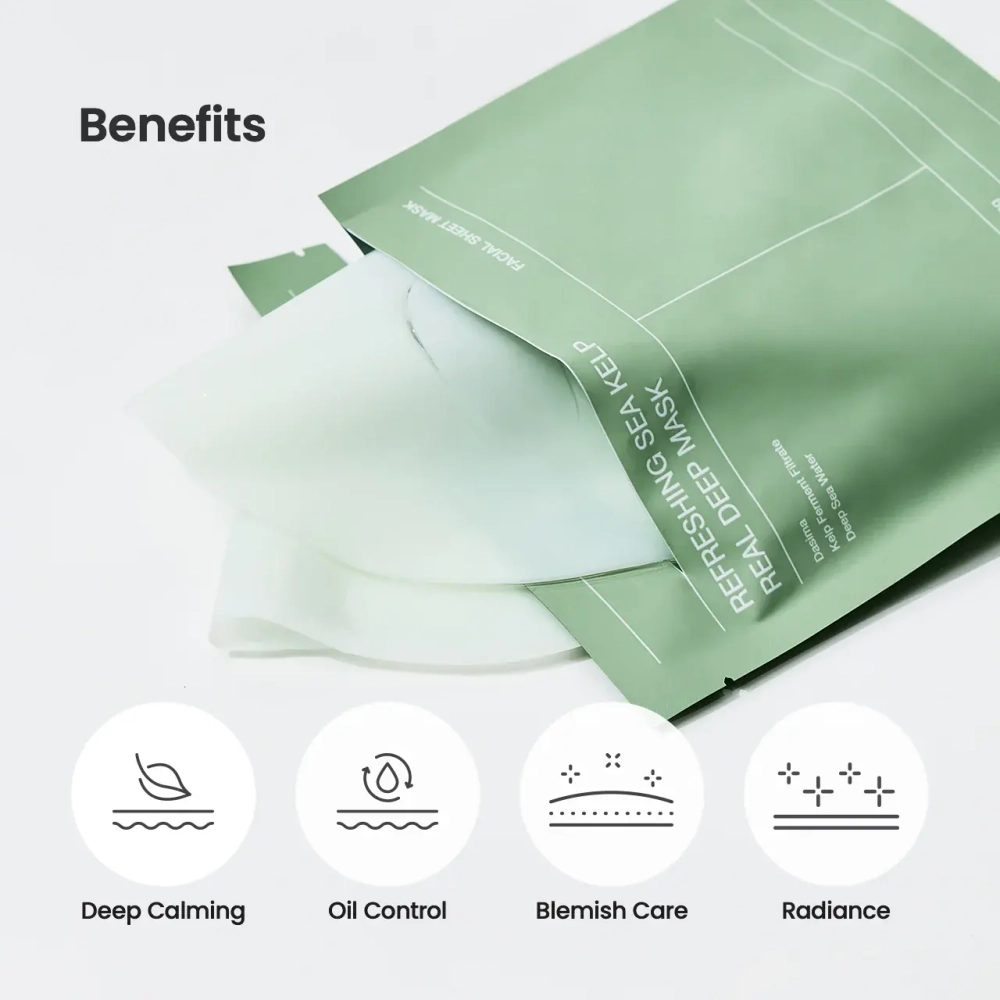 Гидрогелевая маска Biodance Refreshing Sea Kelp Real Deep Mask