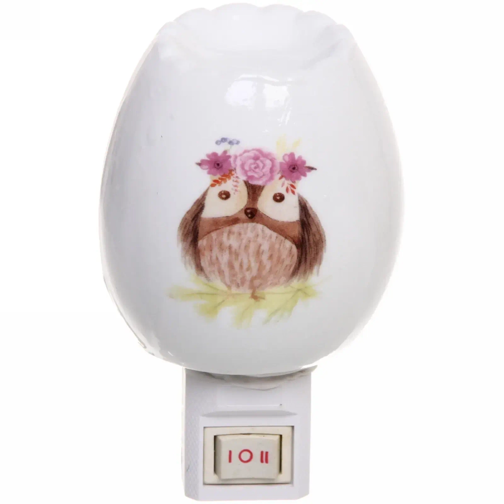 Ночник-светильник «Сова» 11*6,5см керамический 5W 220V