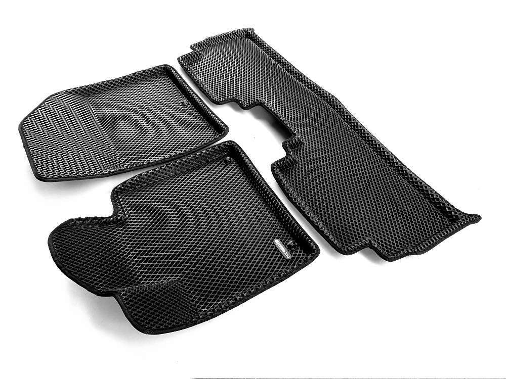 Коврики салона для KIA Sorento Prime (2015-) Euromat 3D EVA черные Арт EM3DEVA-002925
