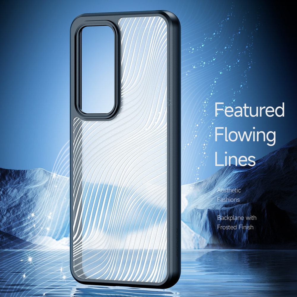 Тонкий чехол с мягкими черными рамками от Dux Ducis для OPPO Reno12 Pro, серия Aimo Series Case