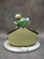 Статуэтка. Фарфор. Дама с какаду. Capodimonte. Италия