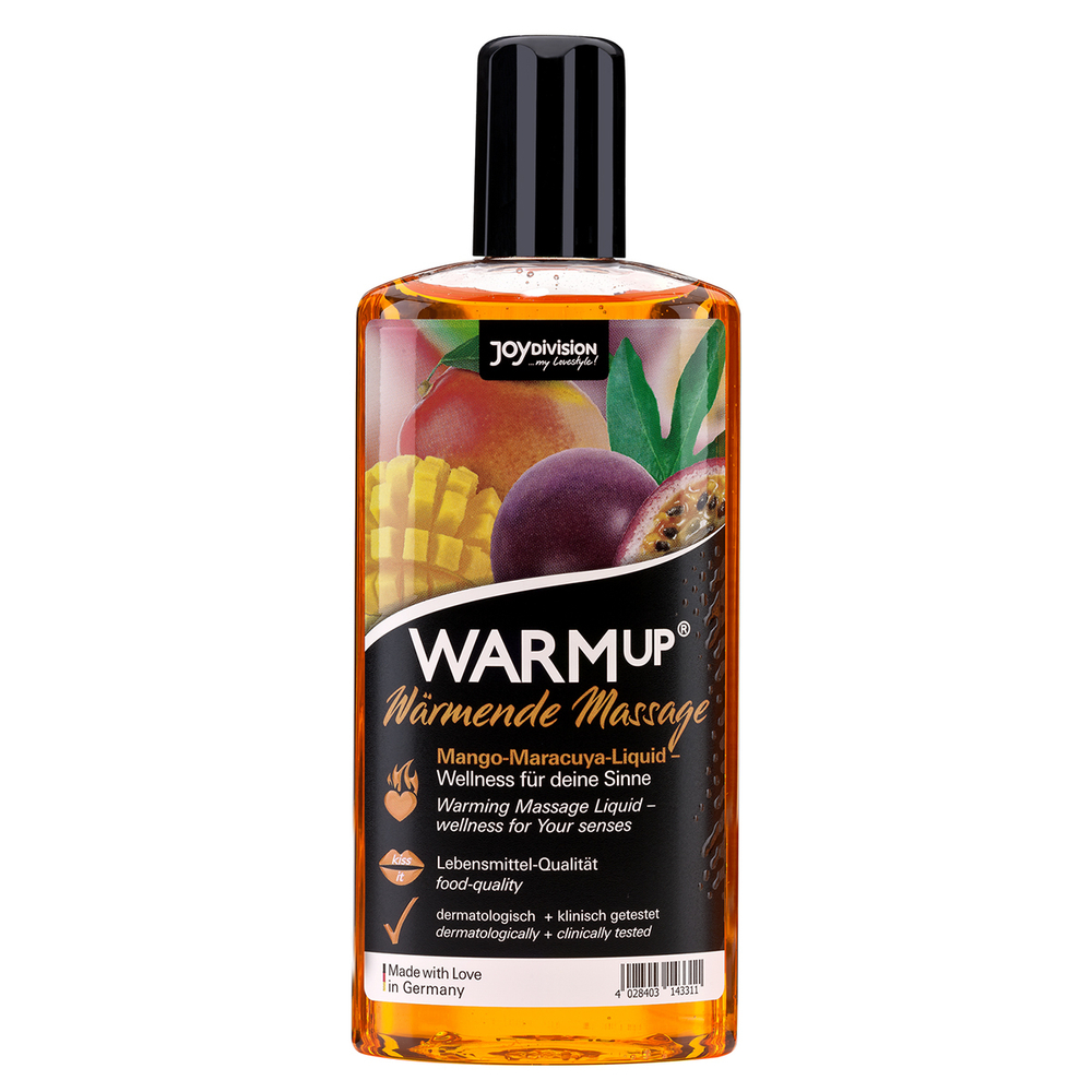 Согревающий массажный лосьон с ароматом и вкусом манго и маракуйи WARMup mango maracuya 150 ml