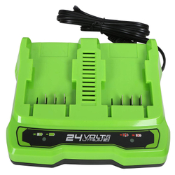 Зарядное устройство GREENWORKS G24X2UC2 24В,на 2 аккум., (2931907)