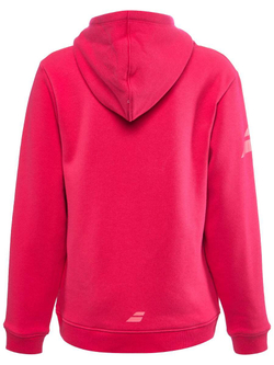 Кофта для девочки теннисная  Babolat Exercise Hood Sweat Jr - red rose
