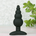 Черная анальная пробка Unicorn Playful - 10 см. (Цвет: черный)