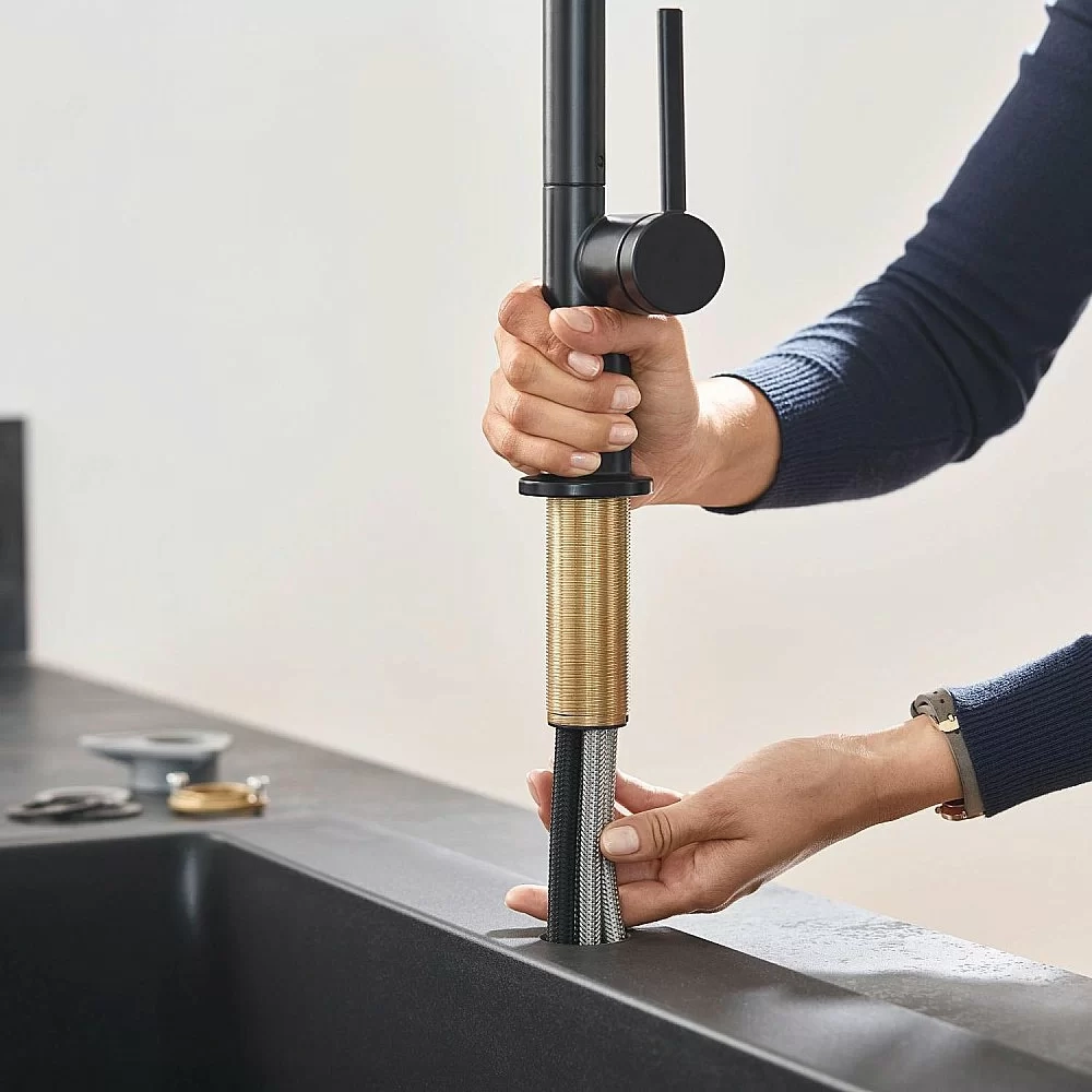 Смеситель для кухни Hansgrohe Talis M54 72808670 черный матовый