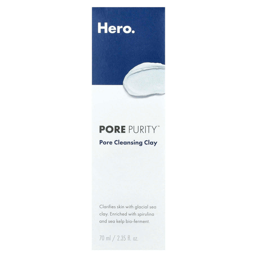 Hero Cosmetics, Pore Purity, глина для очищения пор, 70 мл (2,35 жидк. унц.)