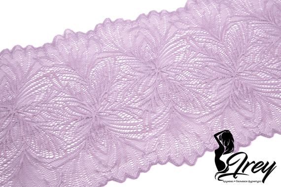 1079 Кружево эластичное 19, Италия, мандала, морской туман
