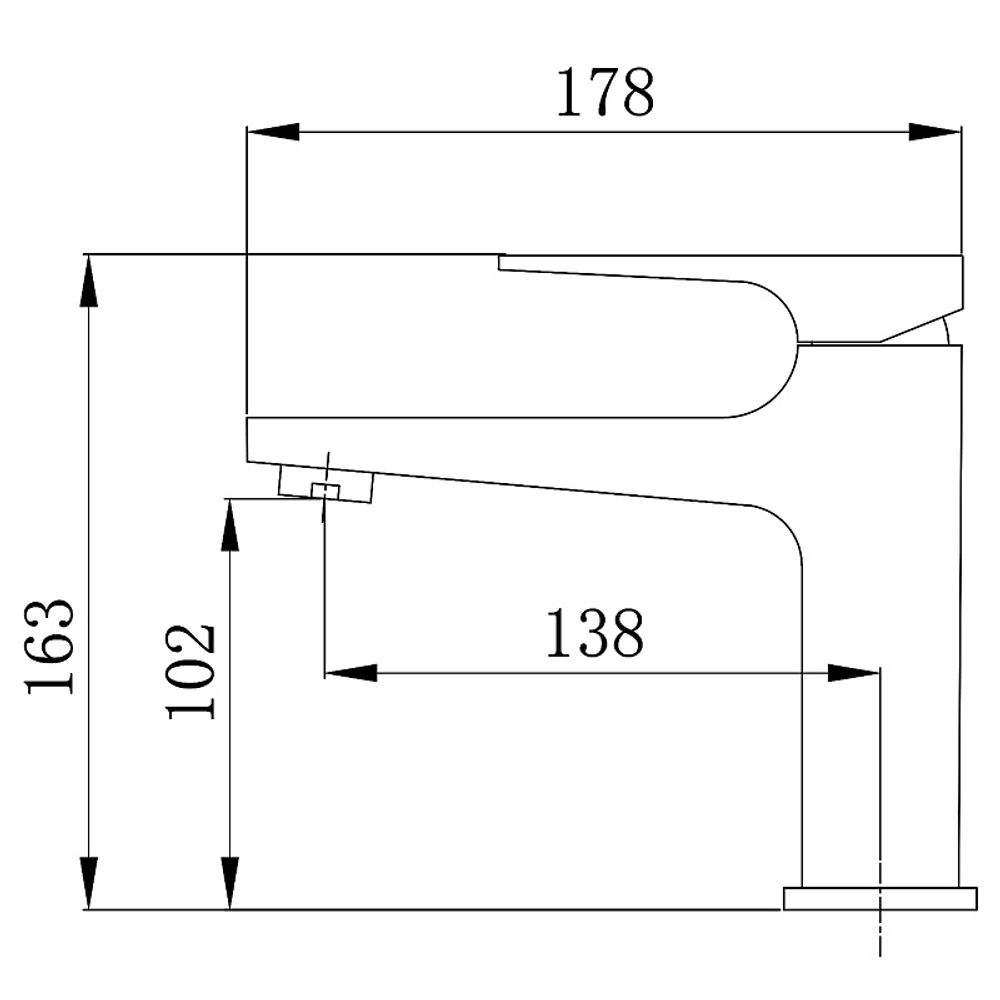 Cмеситель для раковины Azario Arida керамический картридж, золото матовое (AZ-K1054MG)