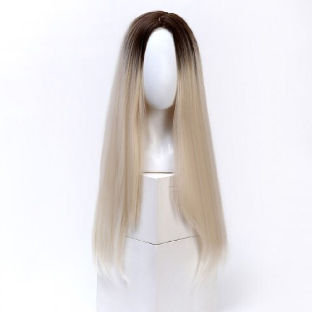 Парик искусственный, 60 см, цвет русый/блонд