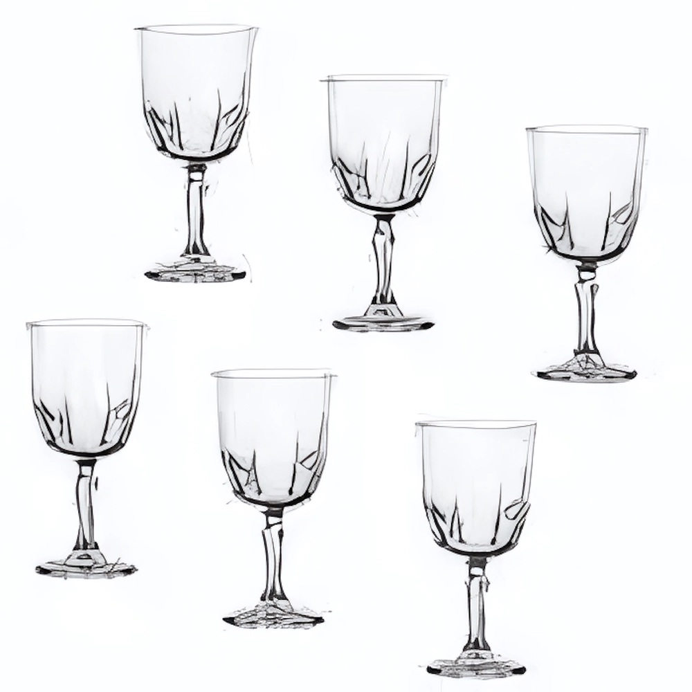 Набор бокалов для вина 6шт 415мл «Карат» 440149