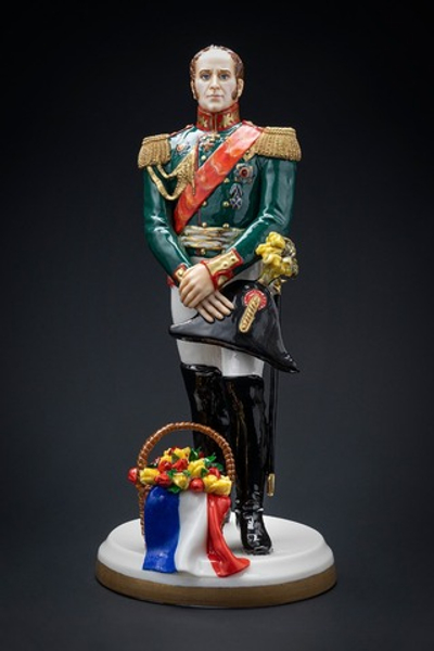 Статуэтка. Фарфор. Солдат. Бенкендорф Александр Христофорович - Русский полководец. Россия